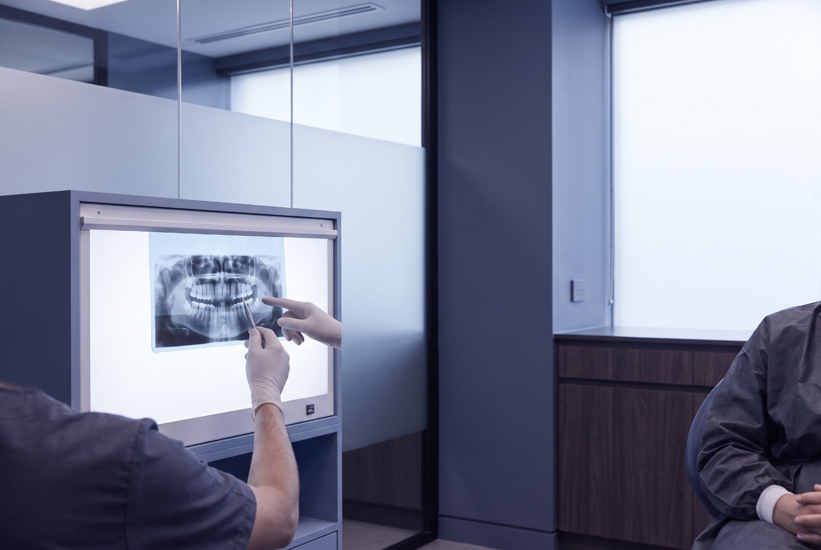 Digital scans reviewed with the patient